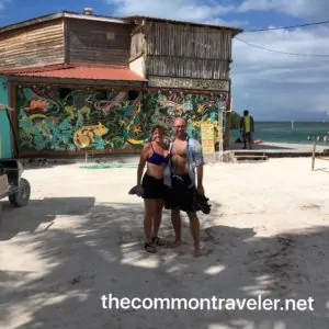 San Pedro couple on beach