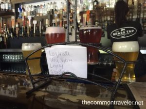 Flagler Village Brewery beer flight