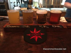 Levante flight of beer