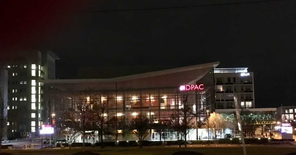 DPAC at night
