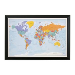 Mother's Day Gift - personalized world map with push pins