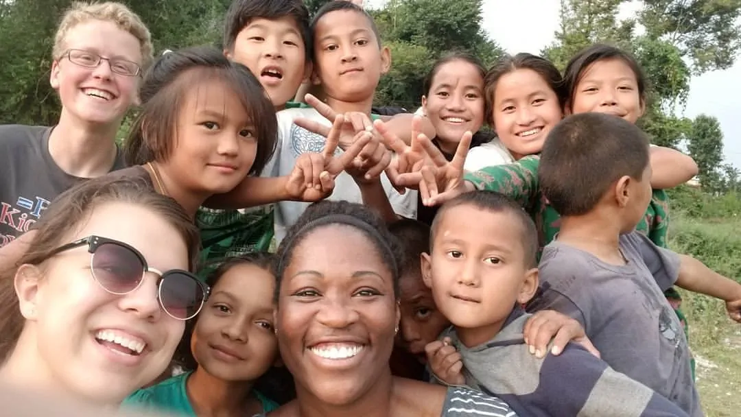 Volunteer Tourism children from Nepal smiling
