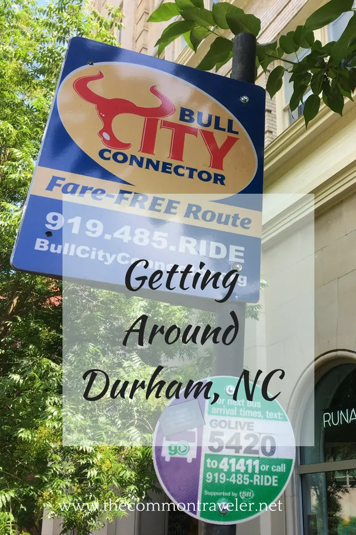All the different ways to get around Durham, NC, USA, including costs. #durhamnc #bullcity