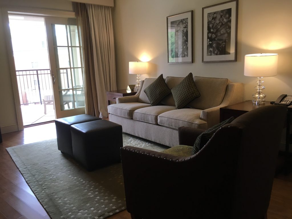 seating area in Rizzo Center suite