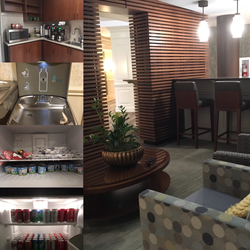 collage of kitchen areas and snacks at Rizzo Center