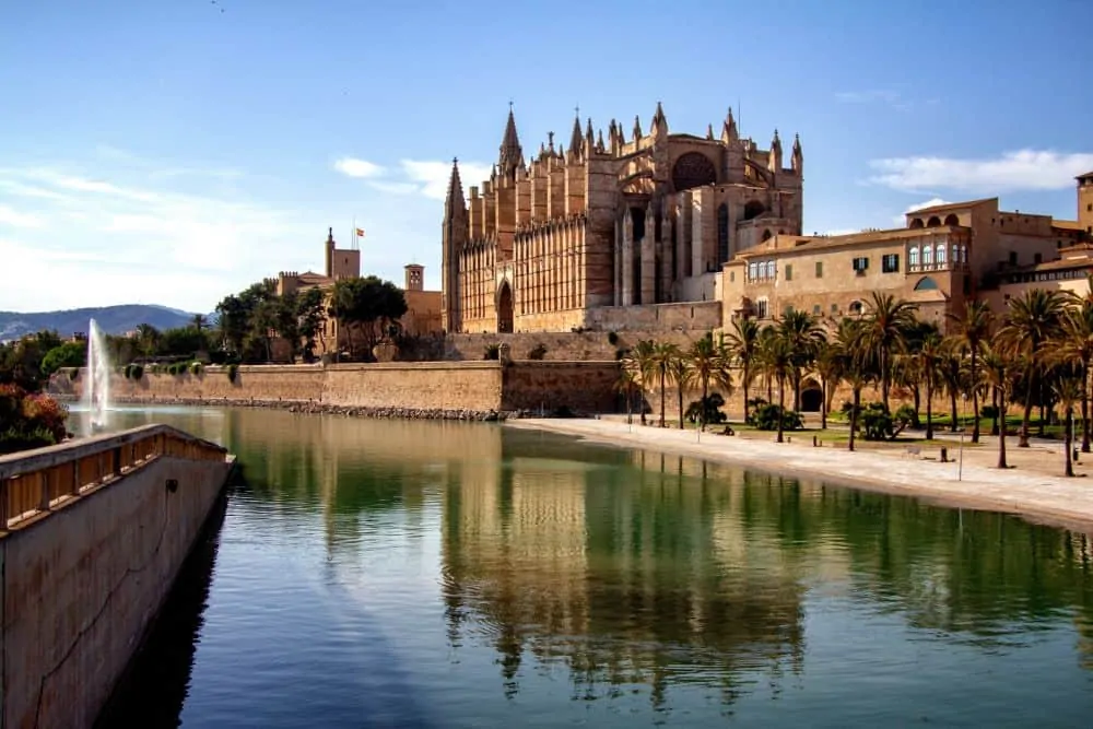 brown building - Palma Cathedral in Mallorca
