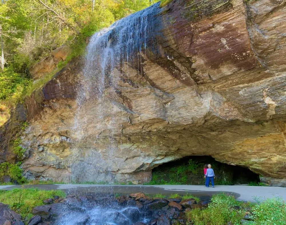 Bridal Veil Falls in Highlands NC