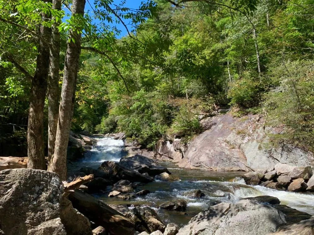 Bust Your Butt Falls (Quarry Falls) in Highlands NC