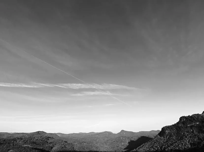 Shadow of the Bear from Rhodes Big View Overlook in Highlands NC