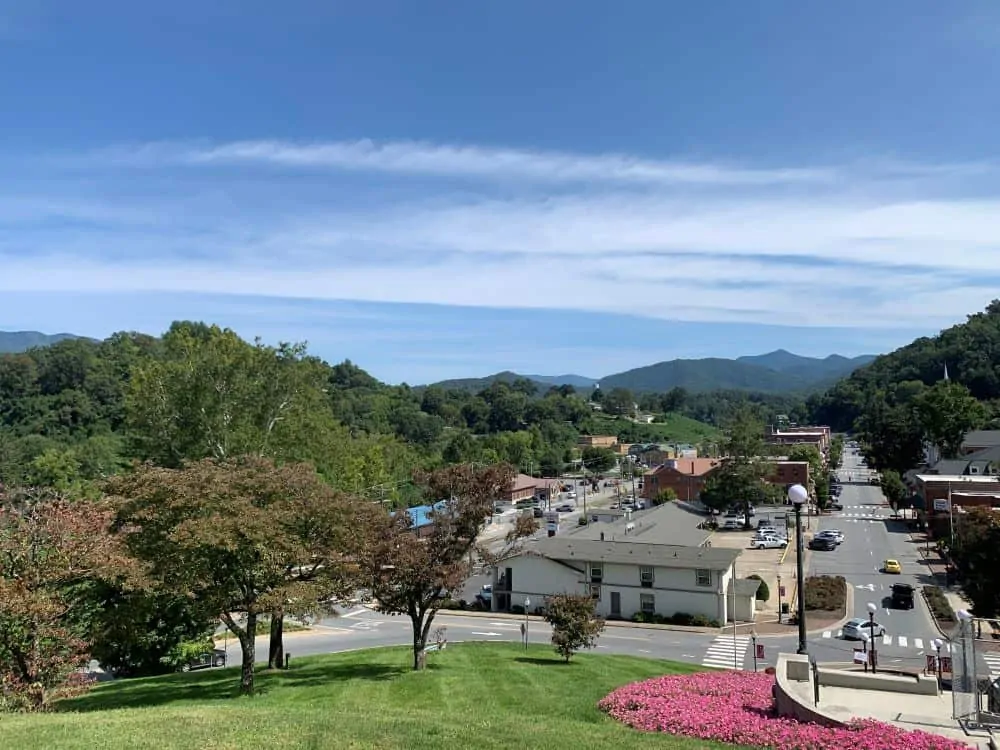 Downtown view of Sylva NC