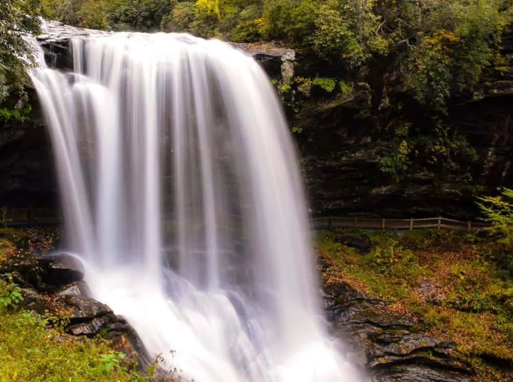 Dry Veil Falls in Highlands, NC