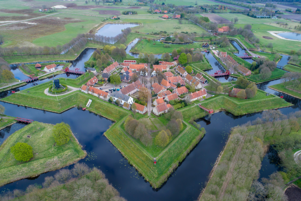 Things to see in the Netherlands by popular US international blog, The Common Traveler: image of the Bourtange Fortress. 