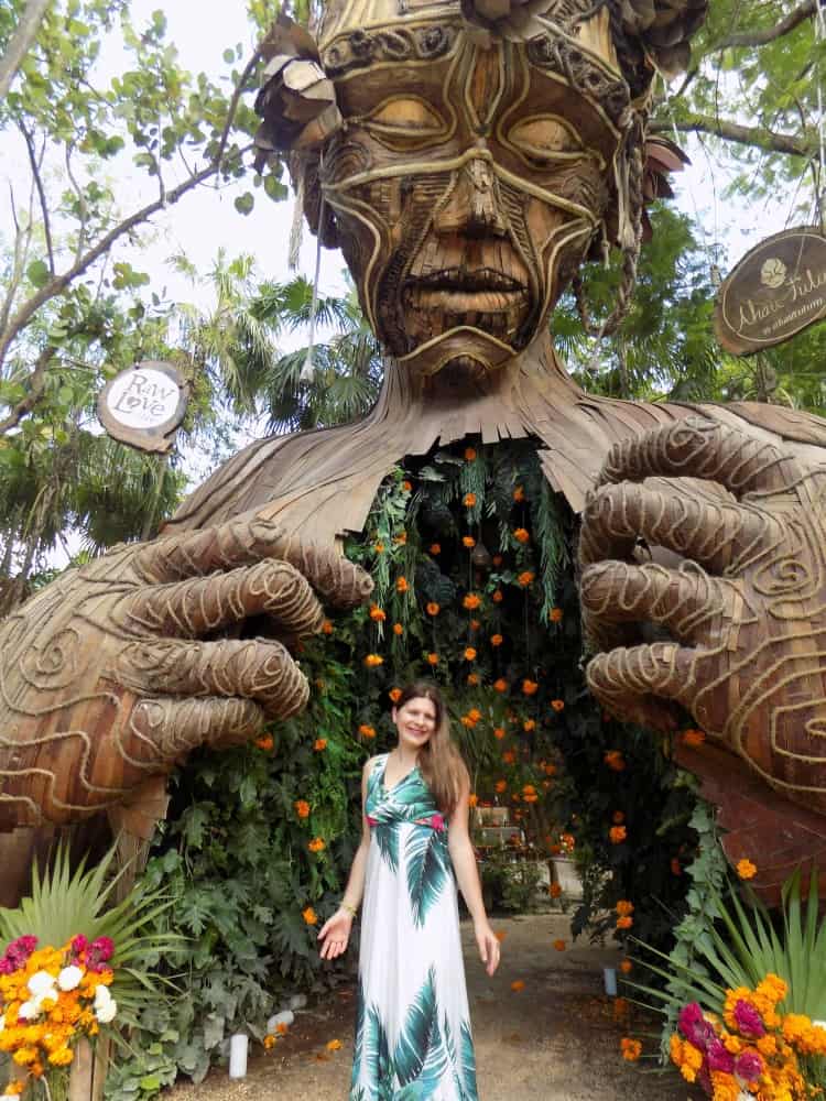Complete Guide to Tulum on a Budget | The Common Traveler | image: Ahau Hotel sculpture