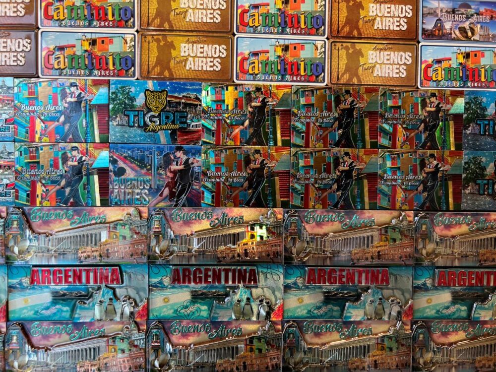 Best Souvenirs From Argentina | The Common Traveler | image: magnets with Buenos Aires and Argentina