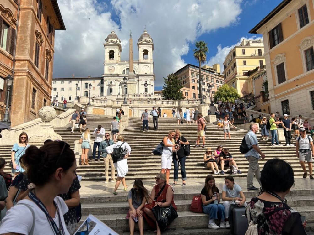 16 Best Things to Do in Rome for First-Time Visitors | The Common Traveler | image: Spanish Steps with crowd