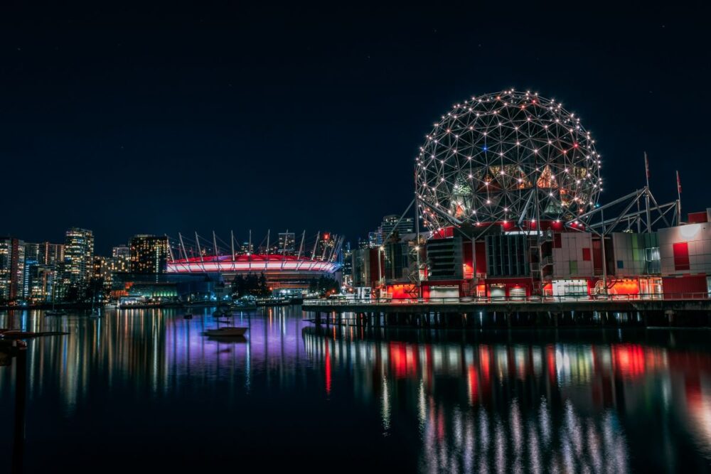 21 Best Things to Do in Vancouver | The Common Traveler | image: Science World at night