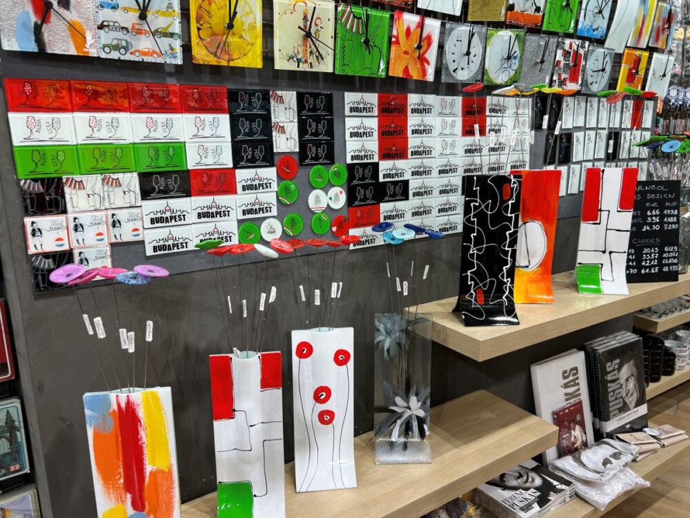 15 Best Souvenirs From Hungary | The Common Traveler | image: glass magnets, clocks, and vases