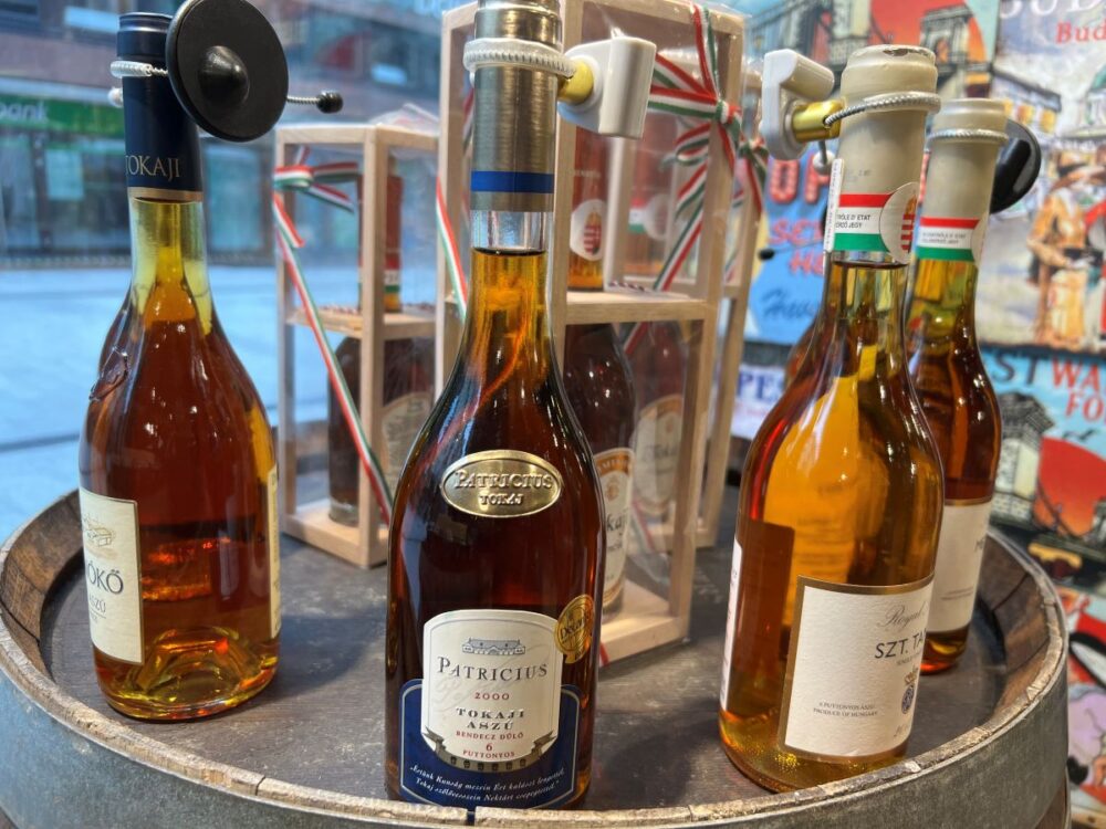 15 Best Souvenirs From Hungary | The Common Traveler | image: bottles of tokaji wine