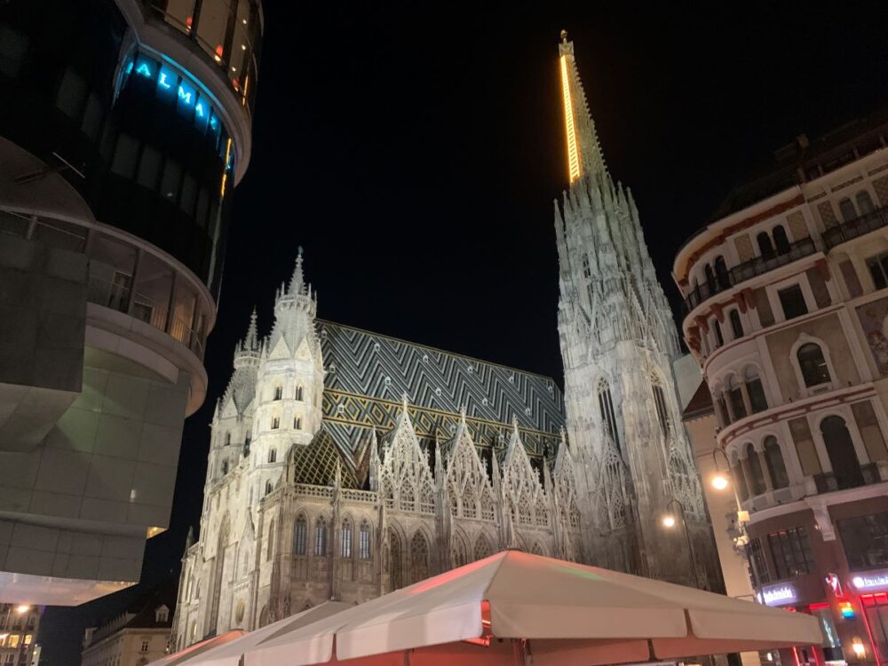 20 Best Tips for Visiting Vienna | The Common Traveler | image: St. Stephen's at night