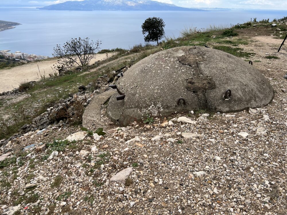 Port Day Guide: Saranda, Albania | The Common Traveler | image: cement bunker in Albania