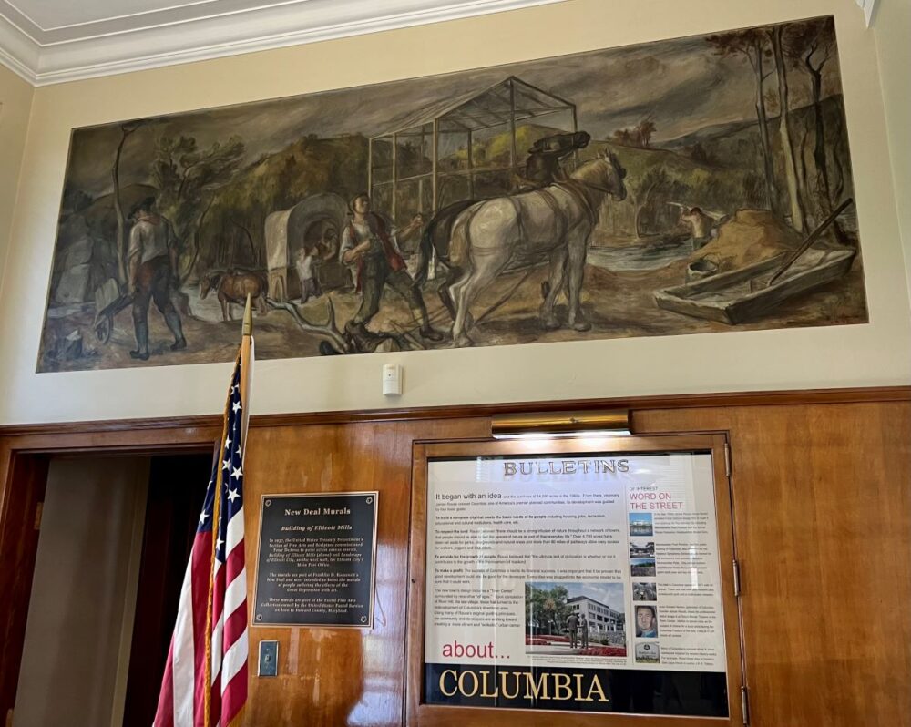 Howard County MD Weekend Adventure | The Common Traveler | image: mural on wall at old post office