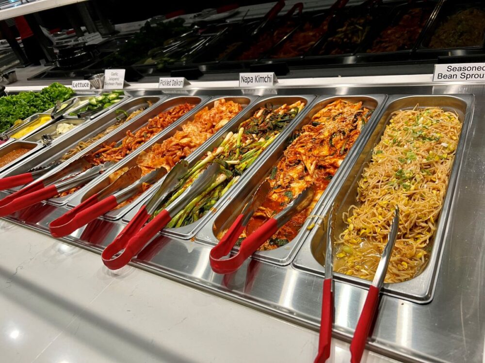 Howard County MD Weekend Adventure | The Common Traveler | image: buffet at Honey Pig Korean BBQ