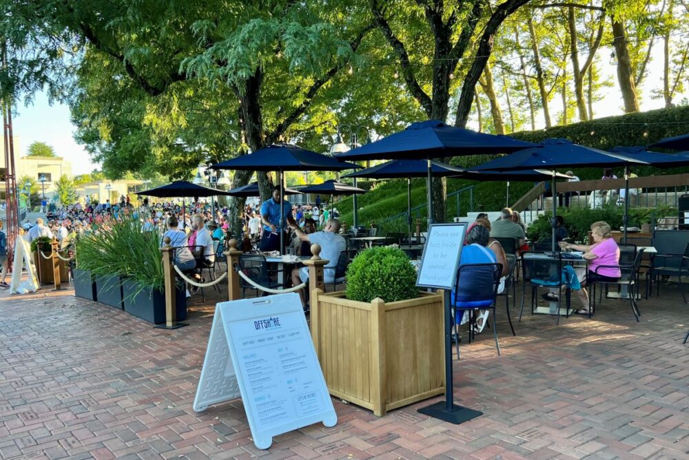 Howard County MD Weekend Adventure | The Common Traveler | image: outside tables at The Collective Offshore