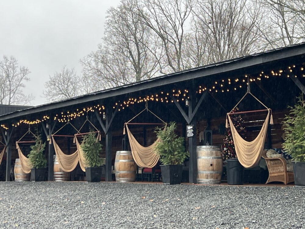 Orange County VA The Barn at 678 winery hammocks