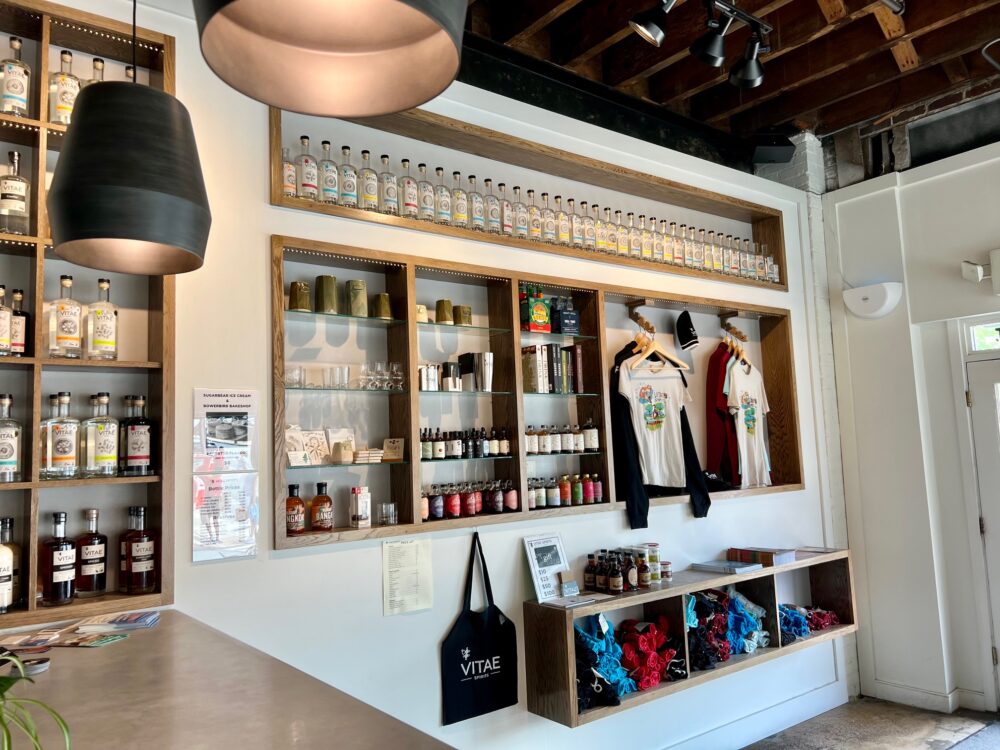15+ Amazing Things to Do in Charlottesville, Virginia | The Common Traveler | image: merch inside of Vitae Spirits