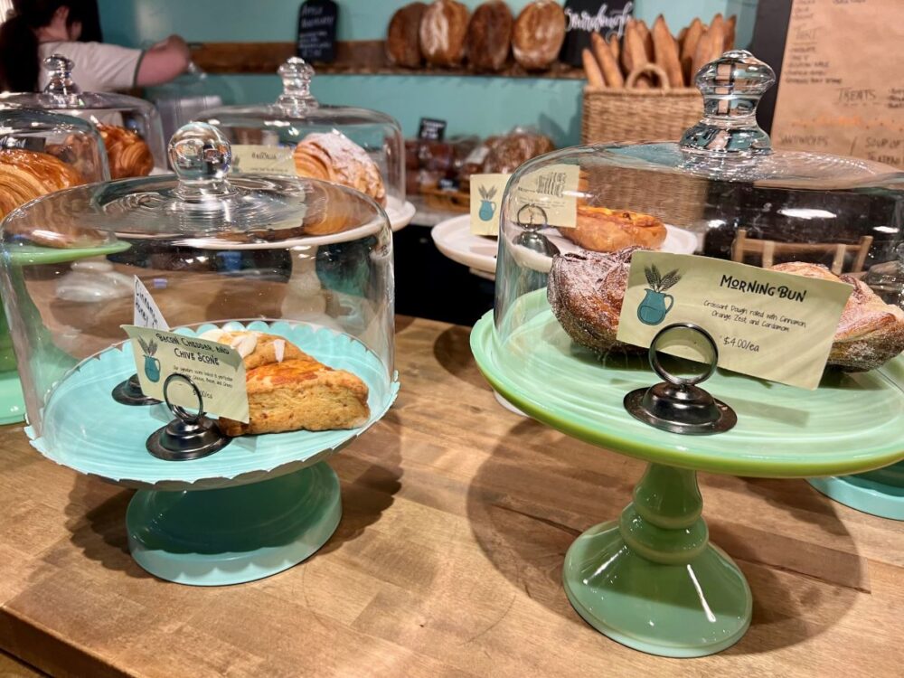 Best Things to Do in Woodstock, Virginia | The Common Traveler | image: pastries at Flour and Water Bakery