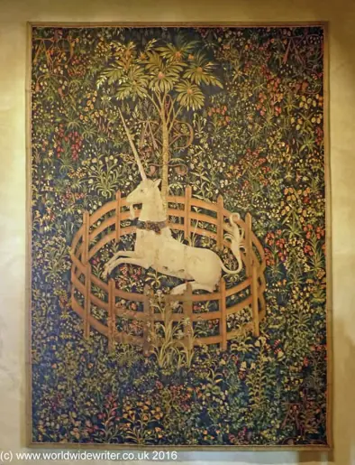 New York Cloisters Museum | The Common Traveler | image: "The Unicorn in Captivity" tapestry