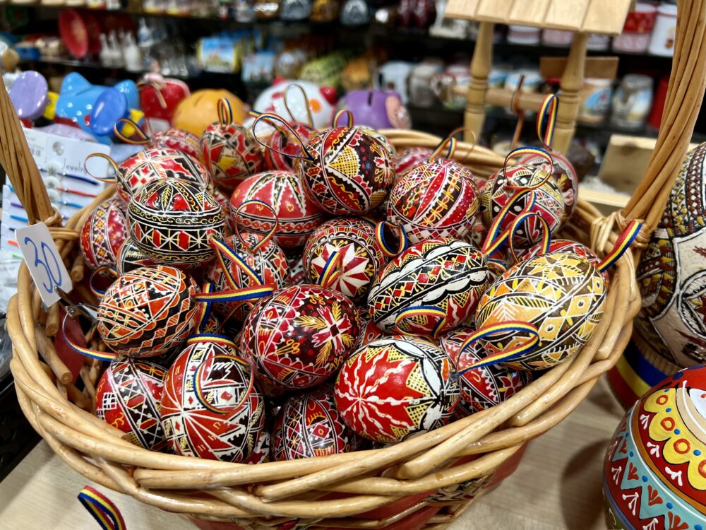 Things to Do in Bucharest | The Common Traveler | image: hand-painted eggs