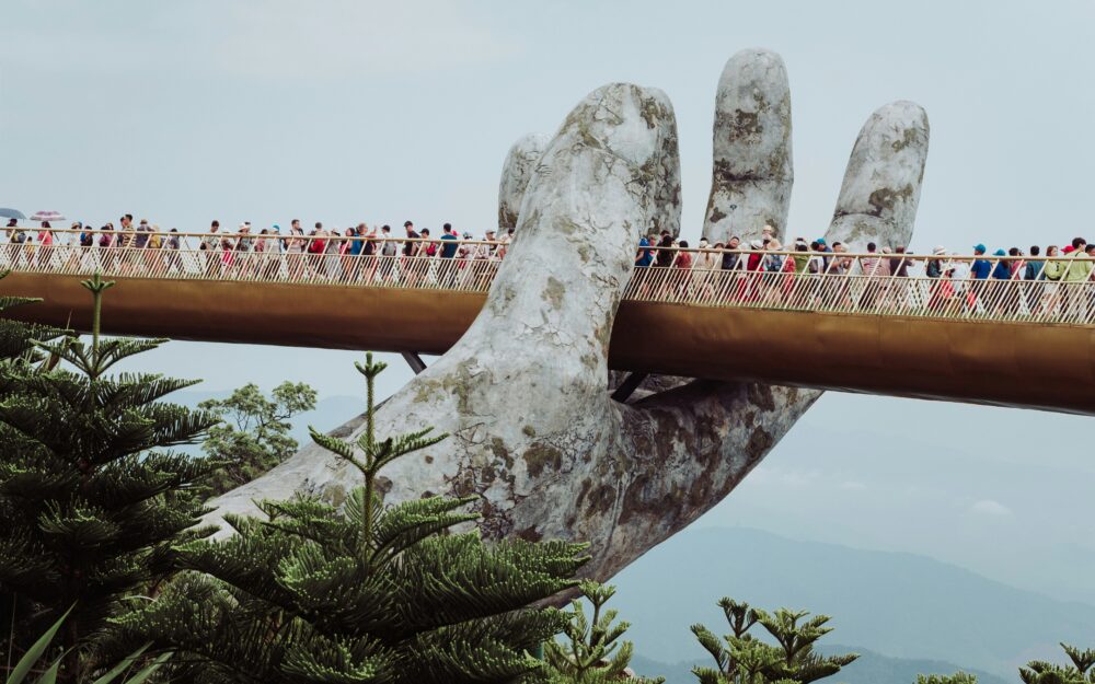 Things to Do in Da Nang Vietnam | The Common Traveler | image: Ba Na Hills Bridge