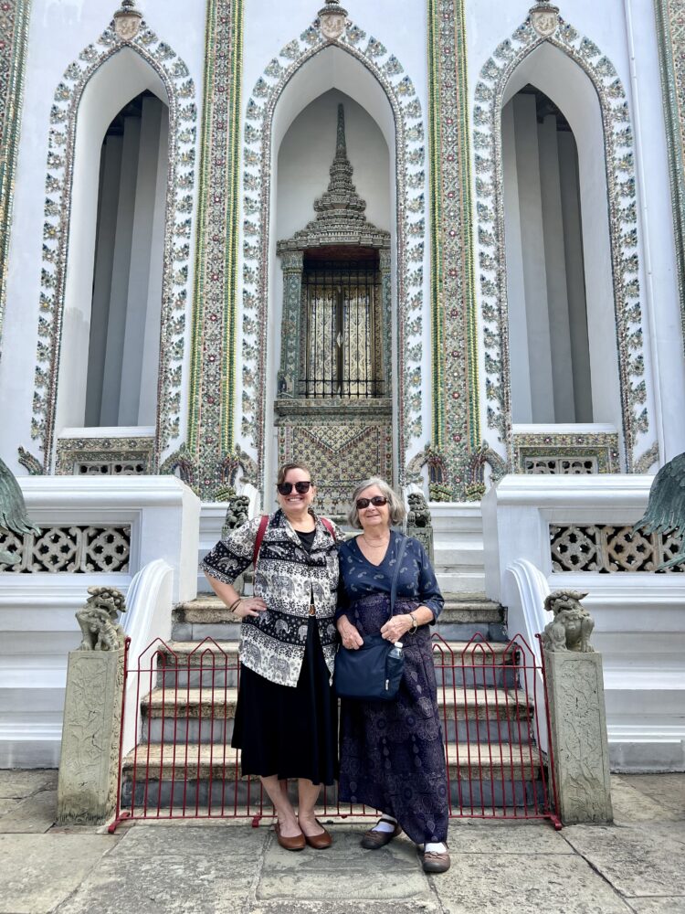 SE Asia Cruise: Packing Tips and List | The Common Traveler | image: two women in Bangkok at Grand Palace