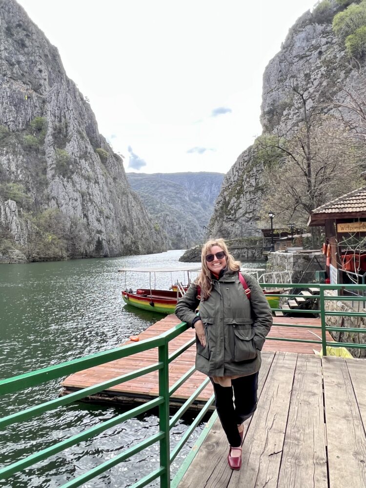 Best Things to Do in Skopje | The Common Traveler | image: woman at Matka Canyon