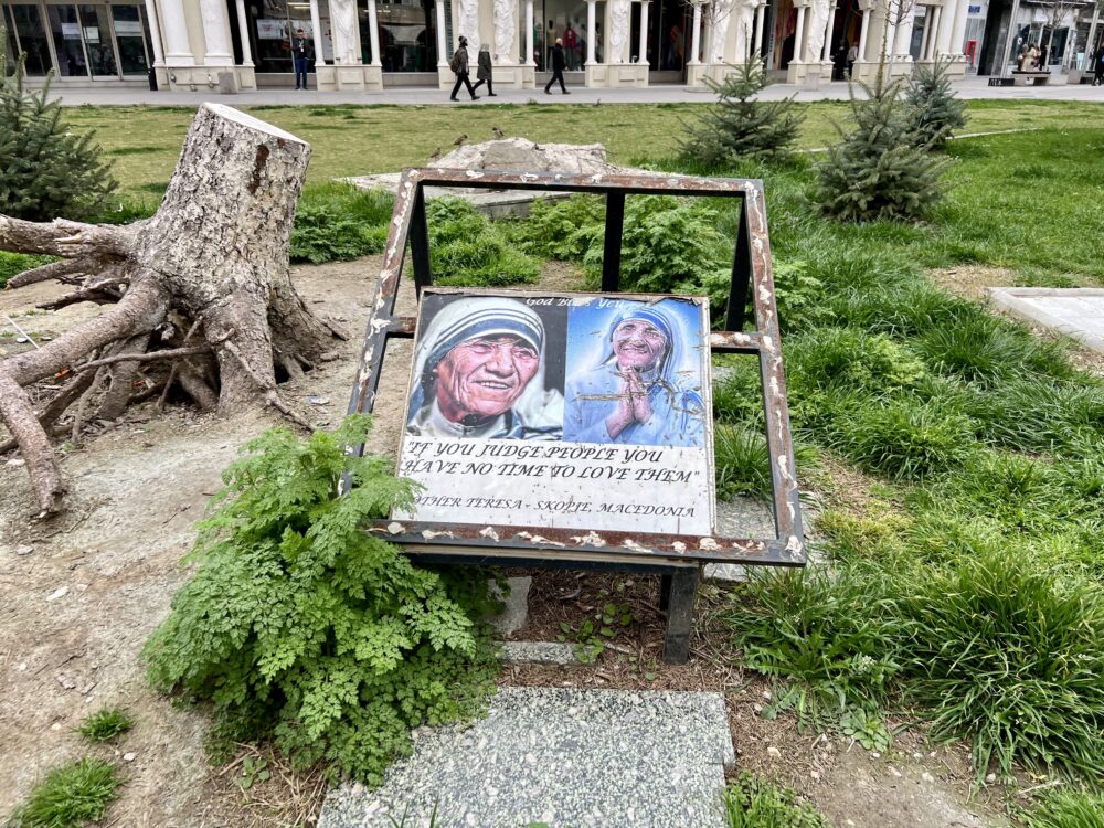 Best Things to Do in Skopje | The Common Traveler | image: spot where Mother Teresa's family home was