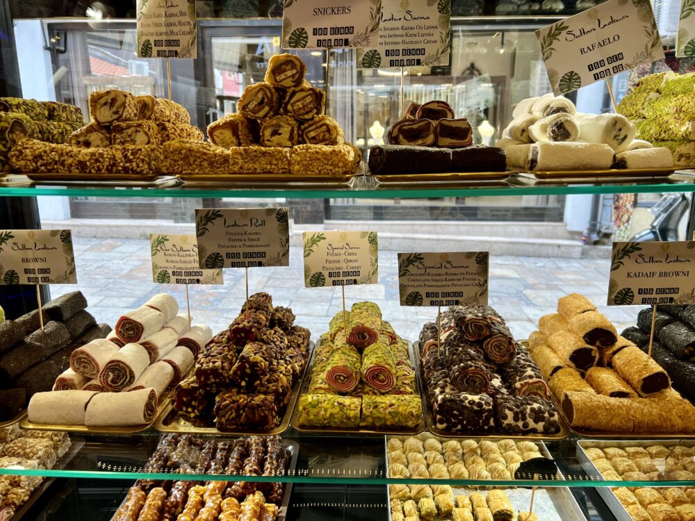 Macedonian Foods to Try | The Common Traveler | image: various Macedonian sweets
