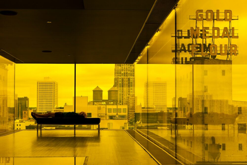 Best Things to Do in Downtown Minneapolis | The Common Traveler | image: Amber Room in Guthrie Theater