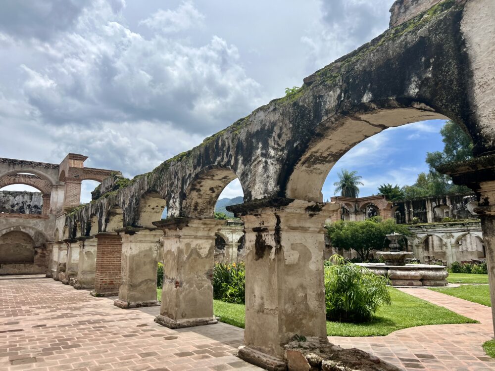 Unforgettable Things to Do in Antigua, Guatemala | The Common Traveler | image: columns at Convent Santa Clara