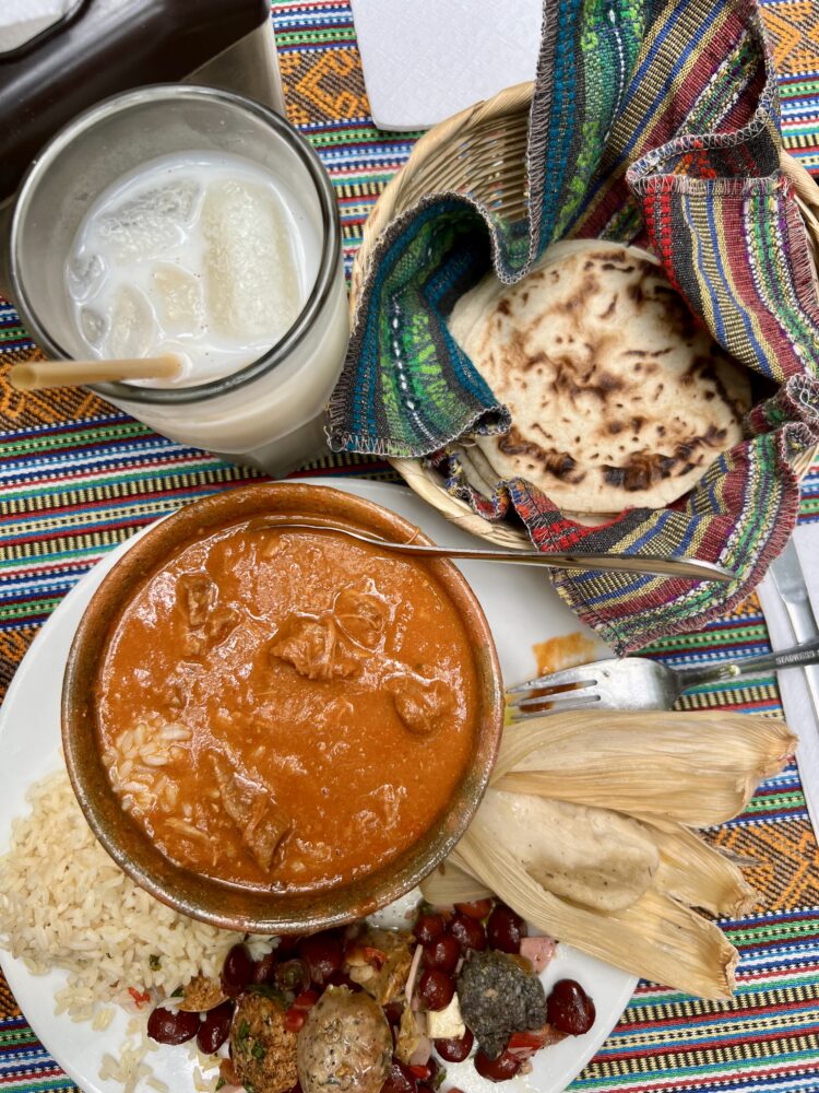 Unforgettable Things to Do in Antigua, Guatemala | The Common Traveler | image: table of food