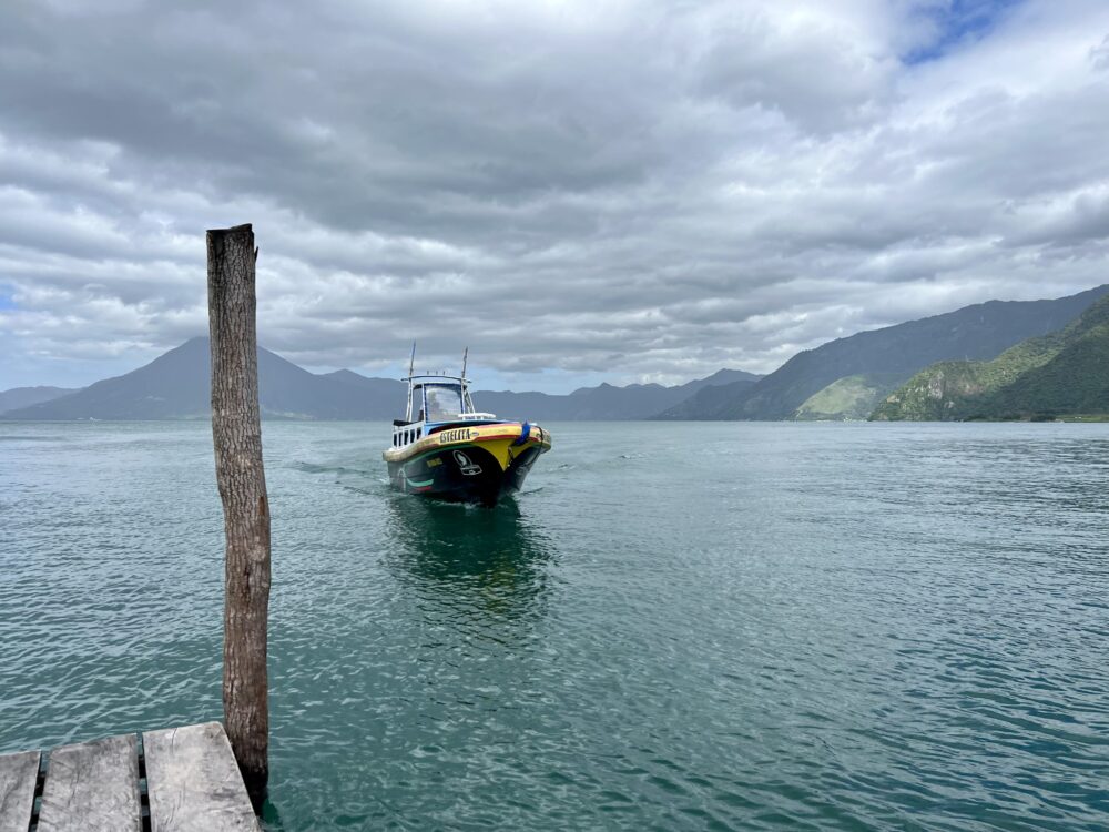 Unforgettable Things to Do in Antigua, Guatemala | The Common Traveler | image: boat on Lake Atitlan