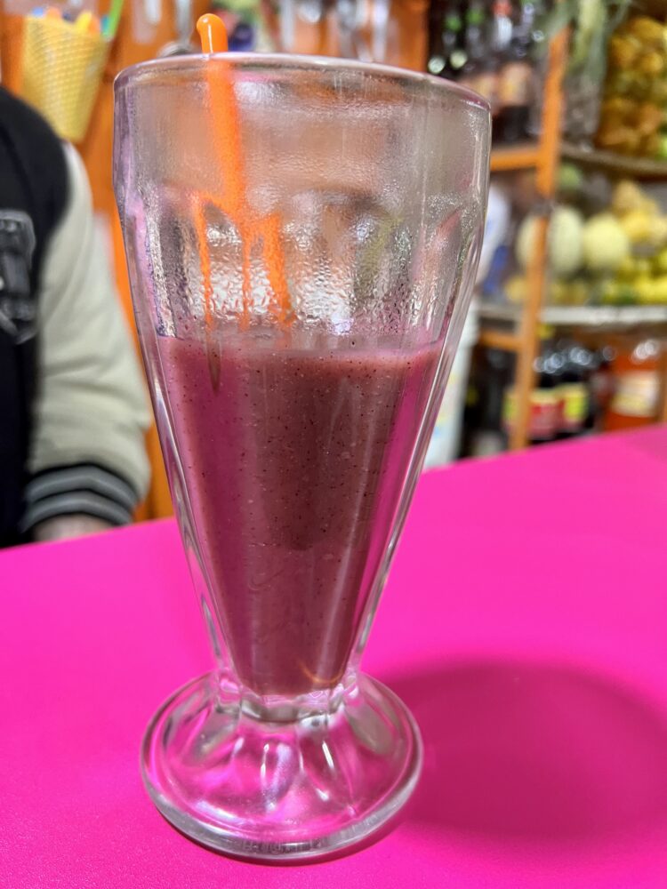 Traditional Bolivian Foods to Try | The Common Traveler | image: purple corn drink - api