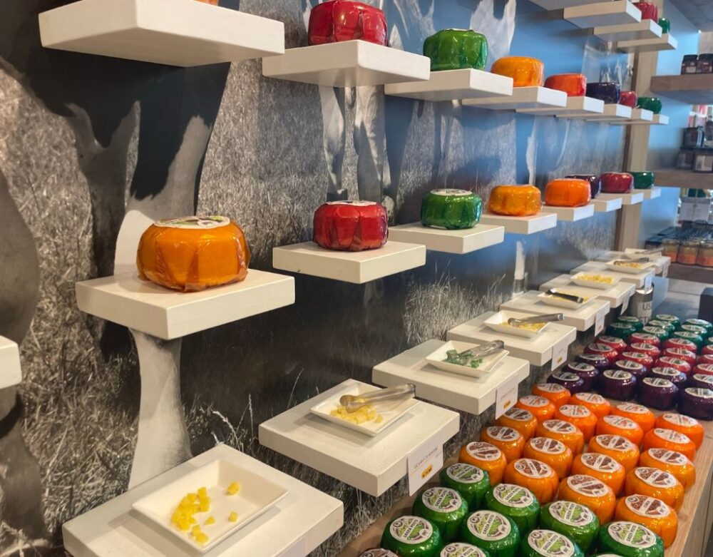 7 Best Day Trips From Amsterdam | The Common Traveler | image: colorful cheese display