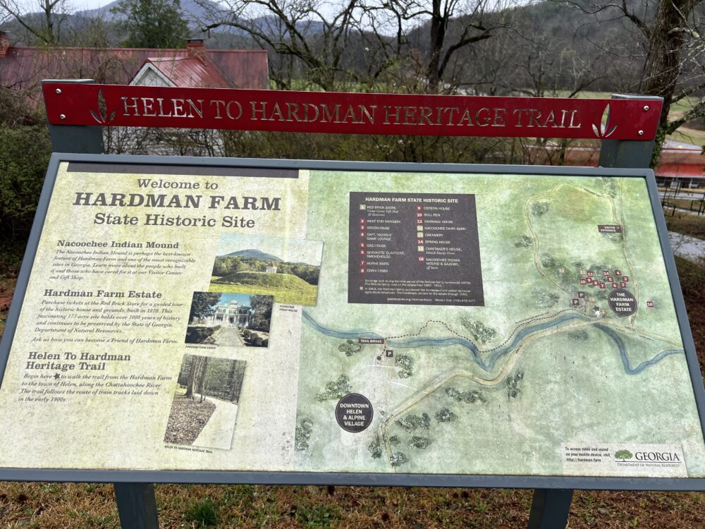 28 Best Things to Do in Helen, GA | The Common Traveler | image: sign for Hardman Farm State Historic Site