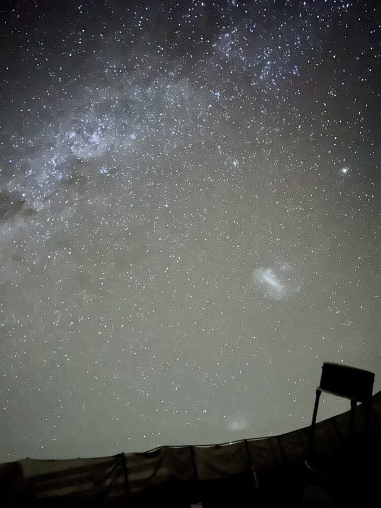 San Pedro de Atacama | The Common Traveler | image: night sky with observation lens
