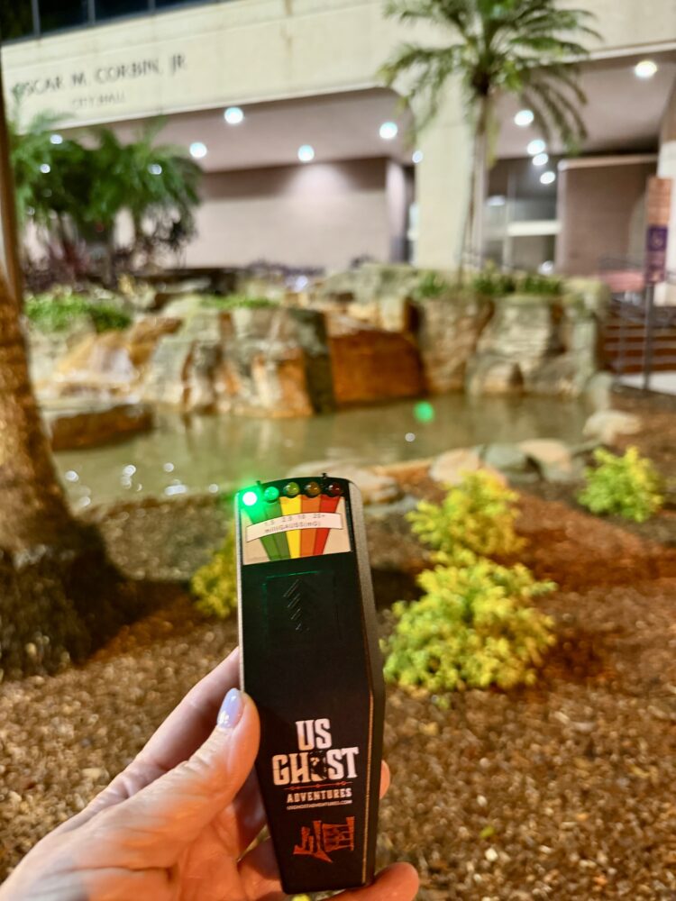 Haunted Fort Myers | The Common Traveler | image: hand hold US Ghost Adventures EMF detector