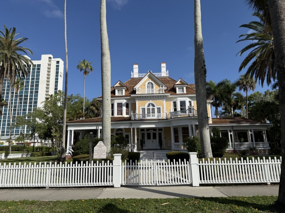Haunted Fort Myers | The Common Traveler | image: yellow mansion - The Burroughs Home