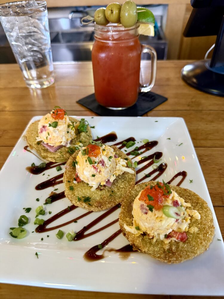 Elizabeth City, NC: The Hidden Gem You've Been Driving Past (and Shouldn't) | The Common Traveler | image: fried green tomatoes and Bloody Mary