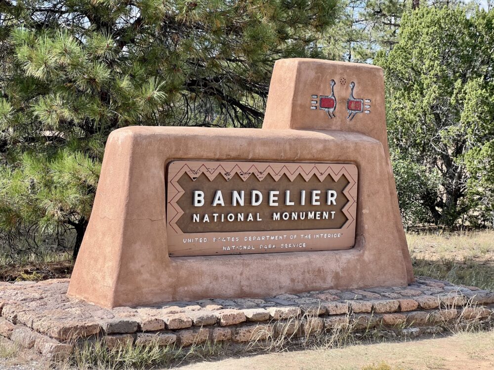 Bandelier National Monument is Amazing | The Common Traveler | image: Bandelier National Monument adobe sign